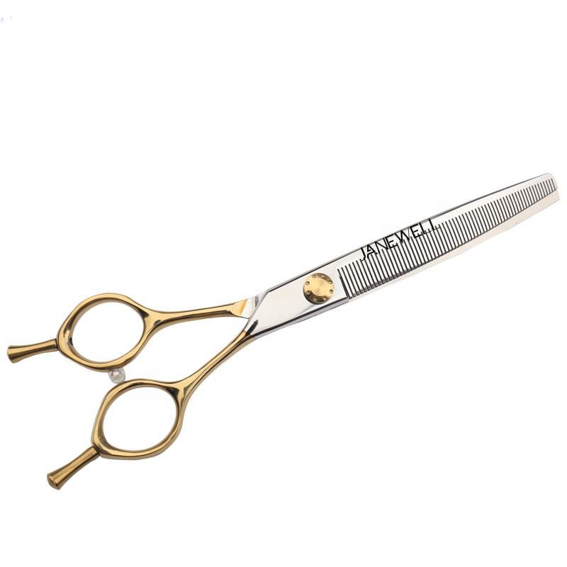 Professional 440C curved thinning grooming scissors for dog pet grooming, 7.5 inch. pet grooming shears for professional groomers. - view 1