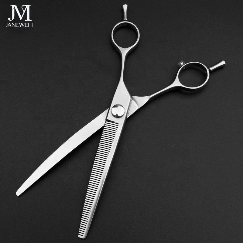 Professional 440C curved thinning grooming sheers for dog pet grooming, 7.0 inch. pet grooming shears for professional groomers. - thumbnail 3