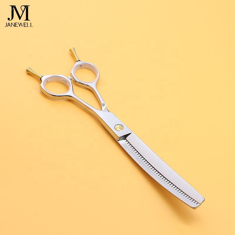 Professional 440C curved thinning grooming scissors for dog pet grooming, 7.0 inch. pet grooming shears for professional groomers. - thumbnail 5