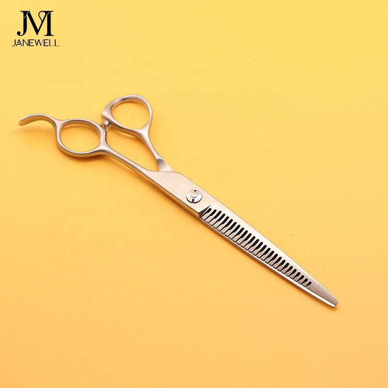 Professional 440C curved thinning grooming scissors for dog pet grooming, 7.0 inch. pet grooming shears for professional groomers. - thumbnail 12