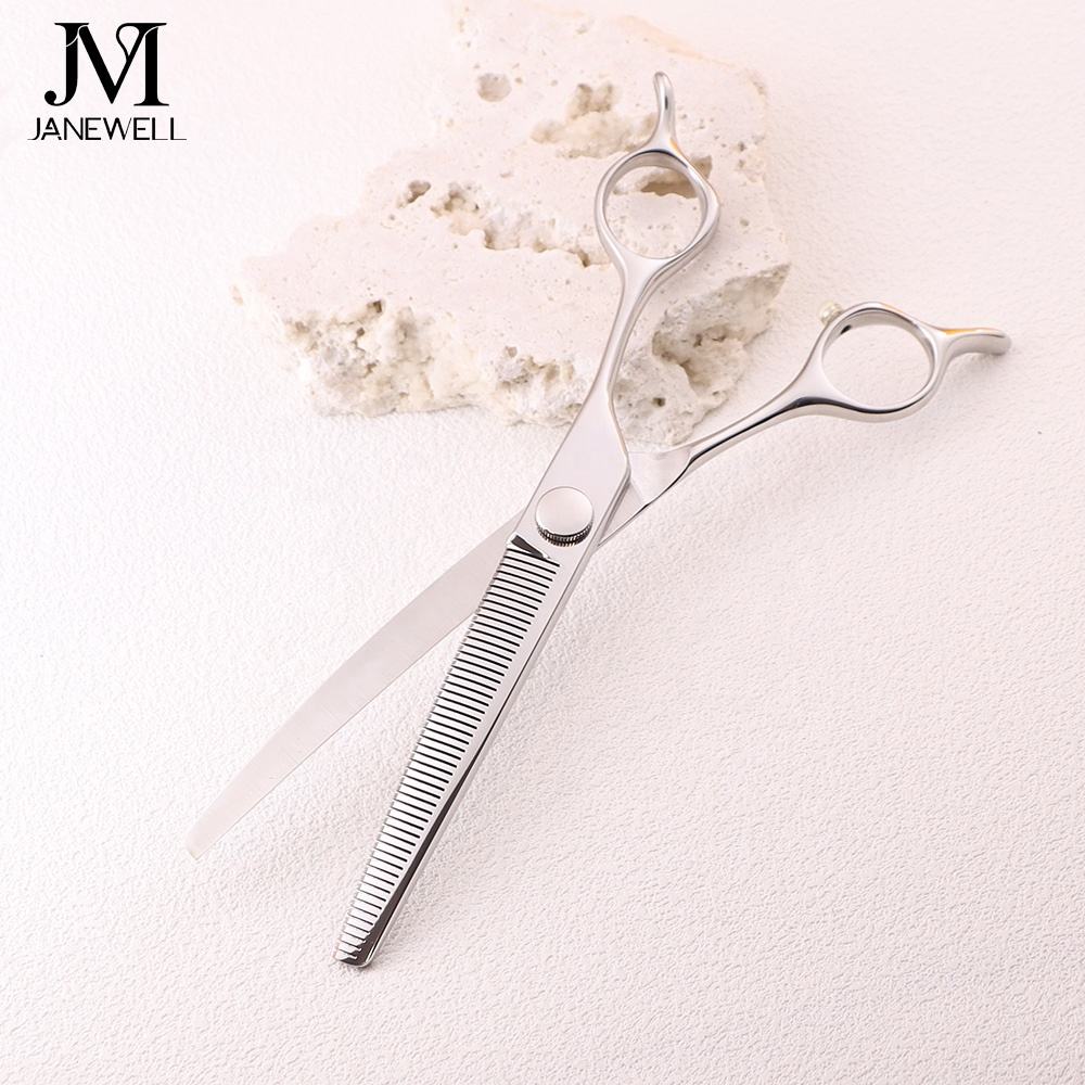Professional 440C curved thinning grooming scissors for dog pet grooming, 7.0 inch. pet grooming shears for professional groomers. - thumbnail 13