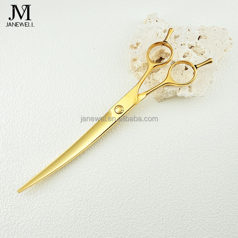 Professional 440C curved thinning grooming scissors for dog pet grooming, 7.0 inch. pet grooming shears for professional groomers. - thumbnail 16