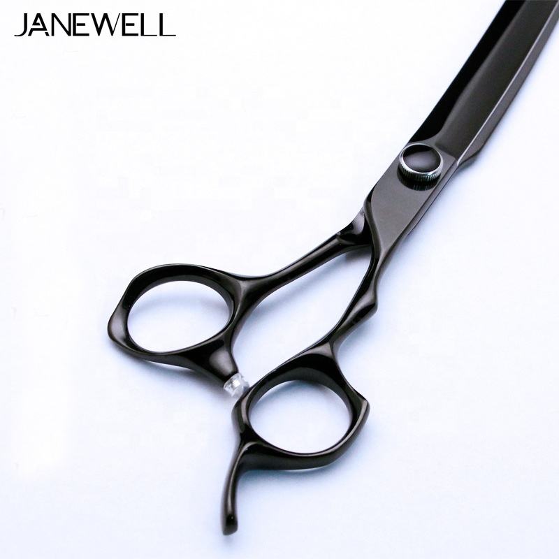Professional 440C large 8 inch dog grooming shears for big breed trimming, heavy duty grooming sheers for pet salon and professional dog groomers. - thumbnail 3