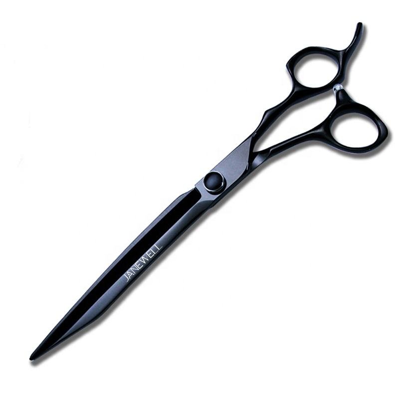 Professional 440C large 8 inch dog grooming shears for big breed trimming, heavy duty grooming sheers for pet salon and professional dog groomers. - thumbnail 5