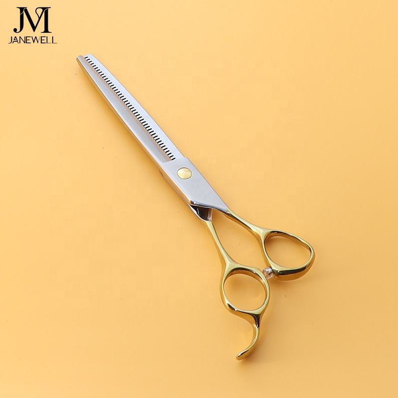 Professional 440C blue curved chunker grooming shars for dog pet grooming, 6.5 inch. pet grooming shears for professional groomers. - thumbnail 13
