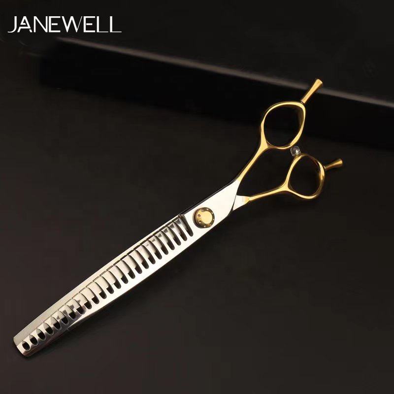 Professional 440C blue curved chunker grooming shars for dog pet grooming, 6.5 inch. pet grooming shears for professional groomers. - thumbnail 17