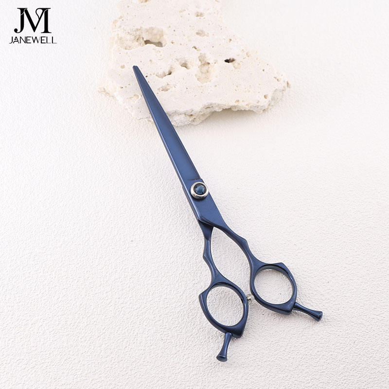 Professional 440C blue curved chunker grooming shars for dog pet grooming, 6.5 inch. pet grooming shears for professional groomers. - thumbnail 2