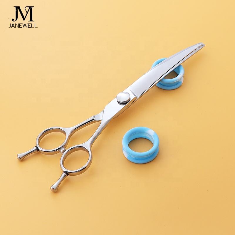 Professional 440C blue curved chunker grooming shars for dog pet grooming, 6.5 inch. pet grooming shears for professional groomers. - thumbnail 25