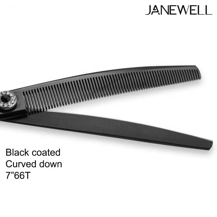 Professional 440C blue curved chunker grooming shars for dog pet grooming, 6.5 inch. pet grooming shears for professional groomers. - thumbnail 26