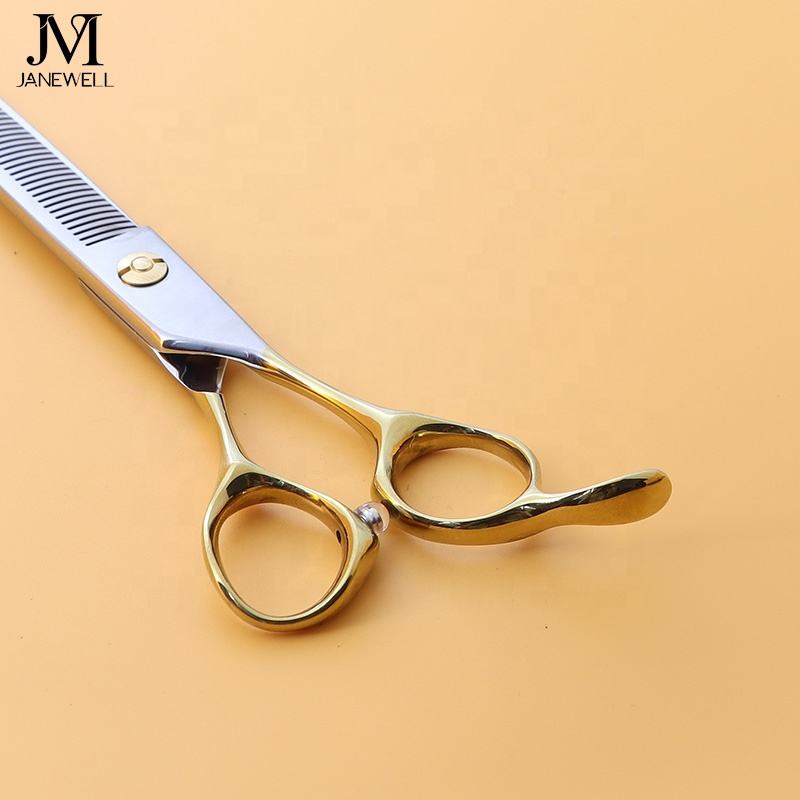 Professional 440C blue curved chunker grooming shars for dog pet grooming, 6.5 inch. pet grooming shears for professional groomers. - thumbnail 33
