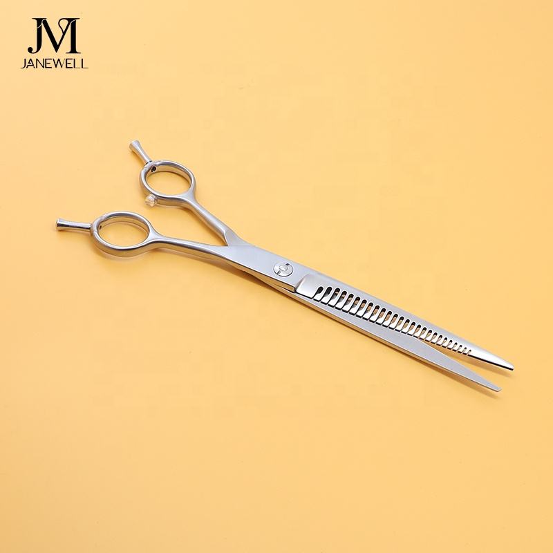 Professional 440C blue curved chunker grooming shars for dog pet grooming, 6.5 inch. pet grooming shears for professional groomers. - thumbnail 34