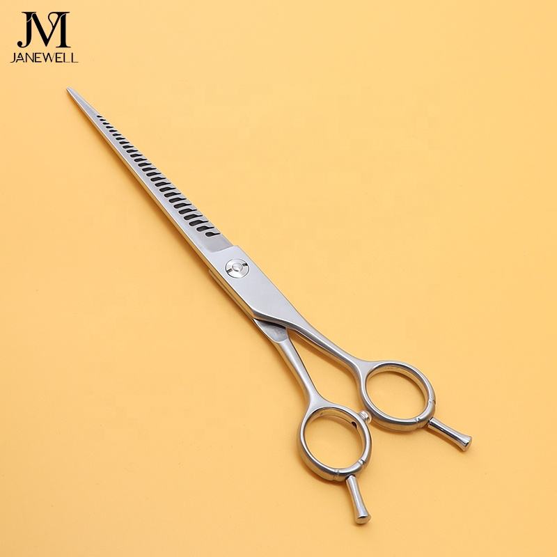 Professional 440C blue curved chunker grooming shars for dog pet grooming, 6.5 inch. pet grooming shears for professional groomers. - thumbnail 4
