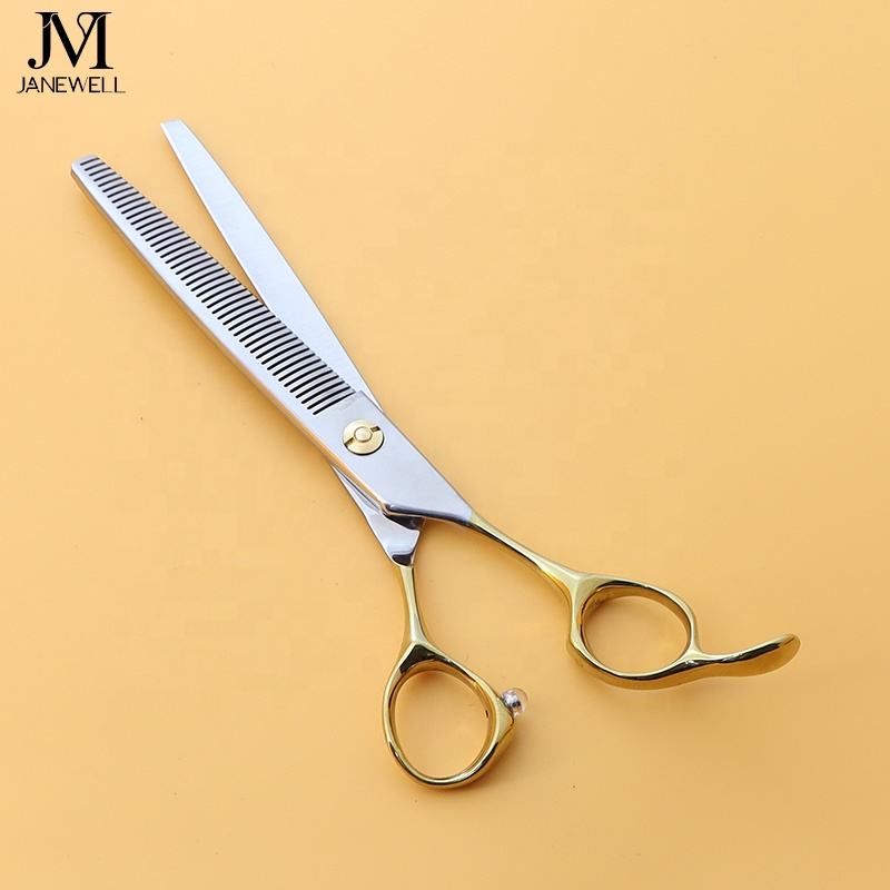 Professional 440C blue curved chunker grooming shars for dog pet grooming, 6.5 inch. pet grooming shears for professional groomers. - thumbnail 43