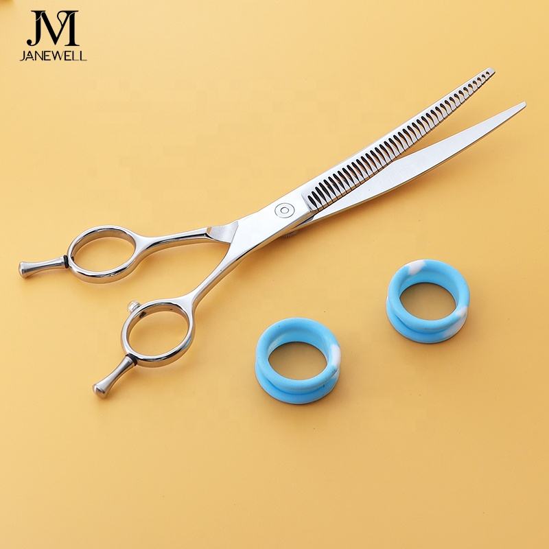 Professional 440C blue curved chunker grooming shars for dog pet grooming, 6.5 inch. pet grooming shears for professional groomers. - thumbnail 52