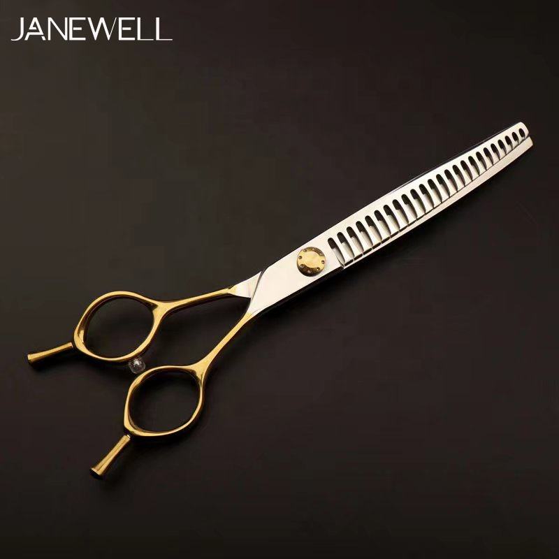 Professional 440C blue curved chunker grooming shars for dog pet grooming, 6.5 inch. pet grooming shears for professional groomers. - thumbnail 7