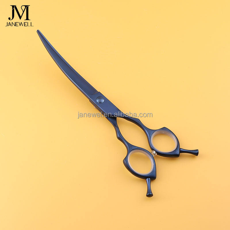 Professional 440C blue curved thinning grooming shars for dog pet grooming, 6.5 inch. pet grooming shears for professional groomers. - thumbnail 3