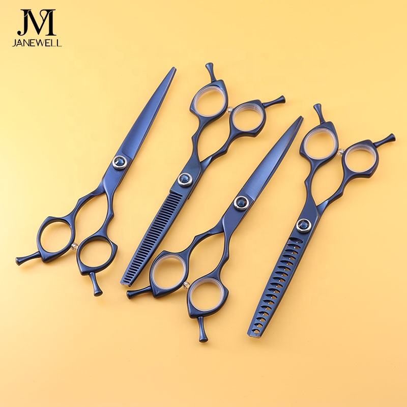Professional 440C blue curved thinning grooming shars for dog pet grooming, 6.5 inch. pet grooming shears for professional groomers. - thumbnail 5