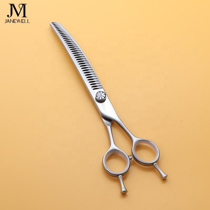 Professional 440C brown thinning grooming sheers for dog pet grooming, 7.0 inch. pet grooming shears for professional groomers. - thumbnail 20