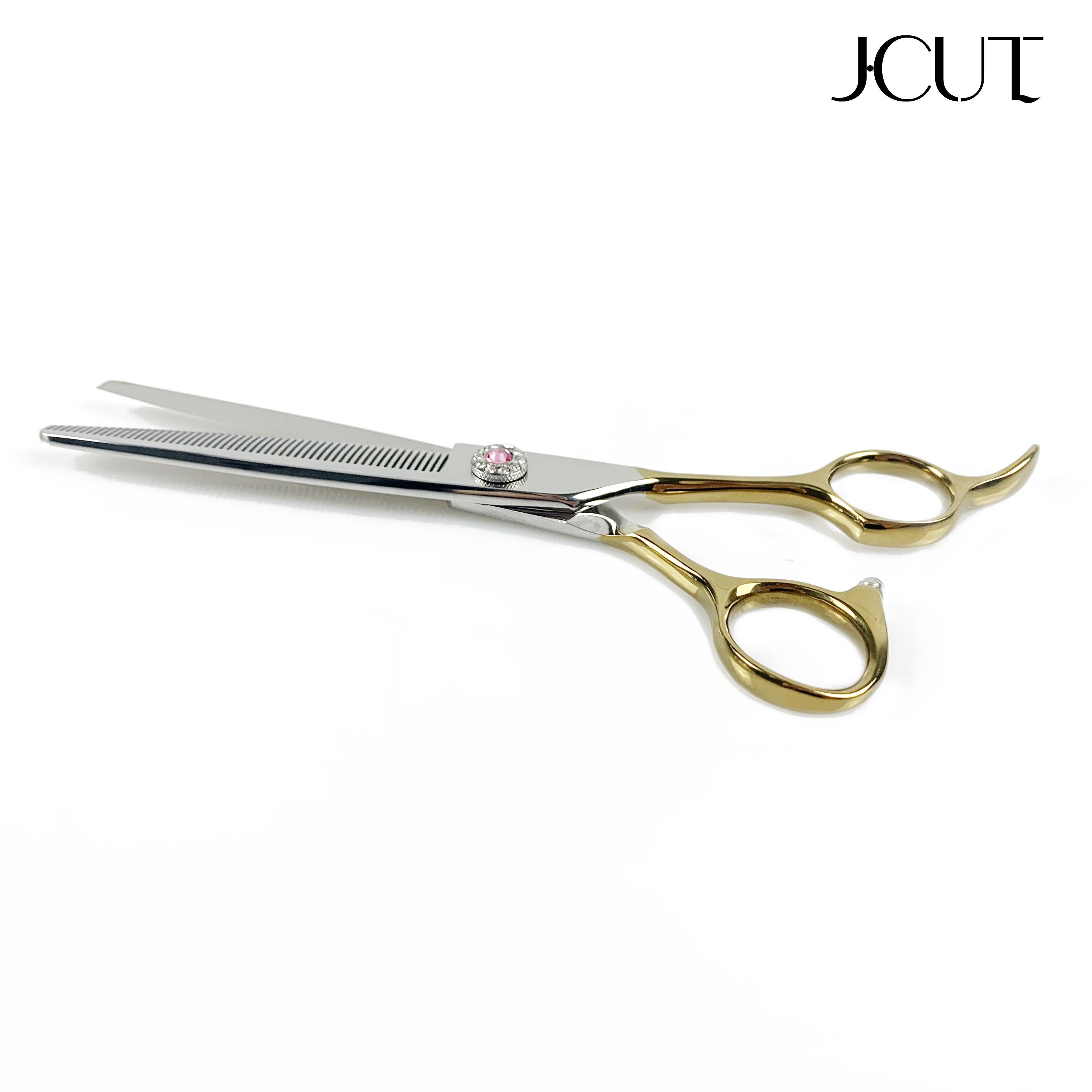 Professional 440C brown thinning grooming sheers for dog pet grooming, 7.0 inch. pet grooming shears for professional groomers. - thumbnail 29