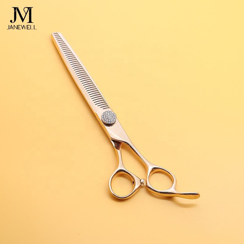 Professional 440C brown thinning grooming sheers for dog pet grooming, 7.0 inch. pet grooming shears for professional groomers. - thumbnail 42