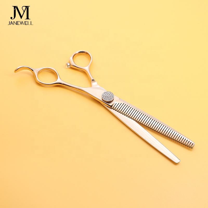 Professional 440C brown thinning grooming sheers for dog pet grooming, 7.0 inch. pet grooming shears for professional groomers. - thumbnail 56