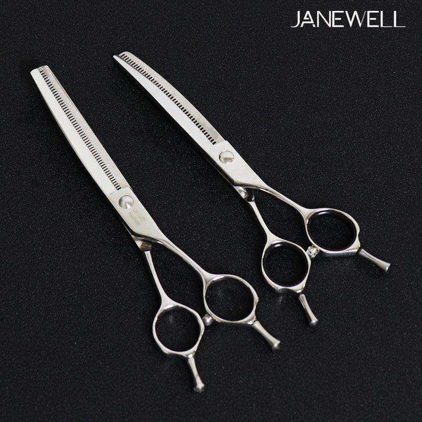 Professional 440C chunker curved grooming scissors for dog coat texturizing, 6.5 inch lightweight grooming sheers for pet groomers and salon use. - thumbnail 3