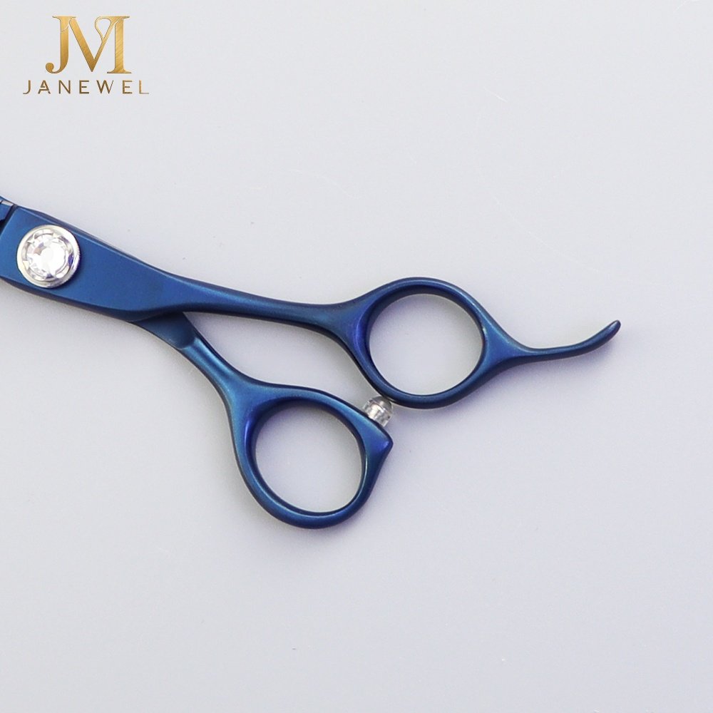 Dog grooming shears 7.25 inch fishbone chunker 36 teeth VG10 steel blue coated, for professional dog grooming. - thumbnail 4