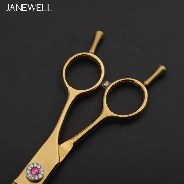 Professional 440C gold coated curved thinning grooming scissors for dog pet grooming, 7 inch grooming sheers with ergonomic handle for groomers. - thumbnail 5
