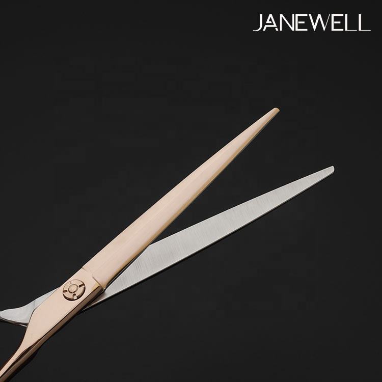 Professional 440C gold and silver coated dog grooming shears with straight blade, 7.5 inch grooming sheers for pet salon and professional dog trimming. - thumbnail 3