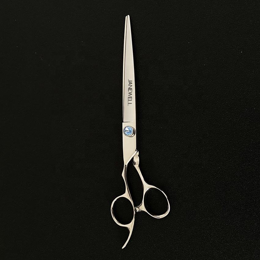 Professional 440C straight grooming scissors for dog pet grooming, 7.0 inch. left-handed pet grooming shears for professional groomers. - thumbnail 2
