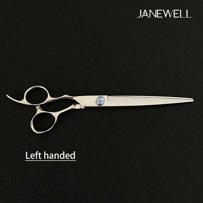 Professional 440C straight grooming scissors for dog pet grooming, 7.0 inch. left-handed pet grooming shears for professional groomers. - thumbnail 3