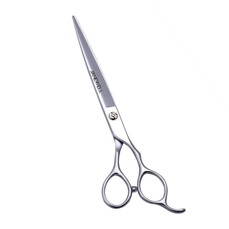 Professional lightweight 440C dog grooming shears with straight blade, 7.5 inch ergonomic grooming shars for pet groomers and salon use.