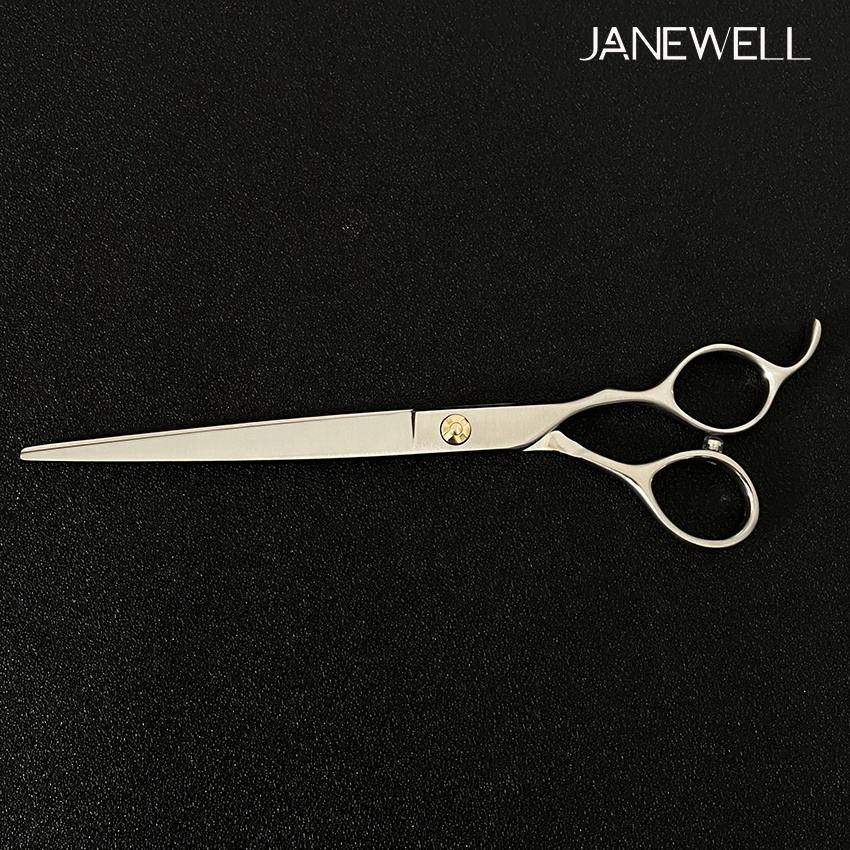 Professional lightweight 440C dog grooming shears with straight blade, 7.5 inch ergonomic grooming shars for pet groomers and salon use. - thumbnail 2