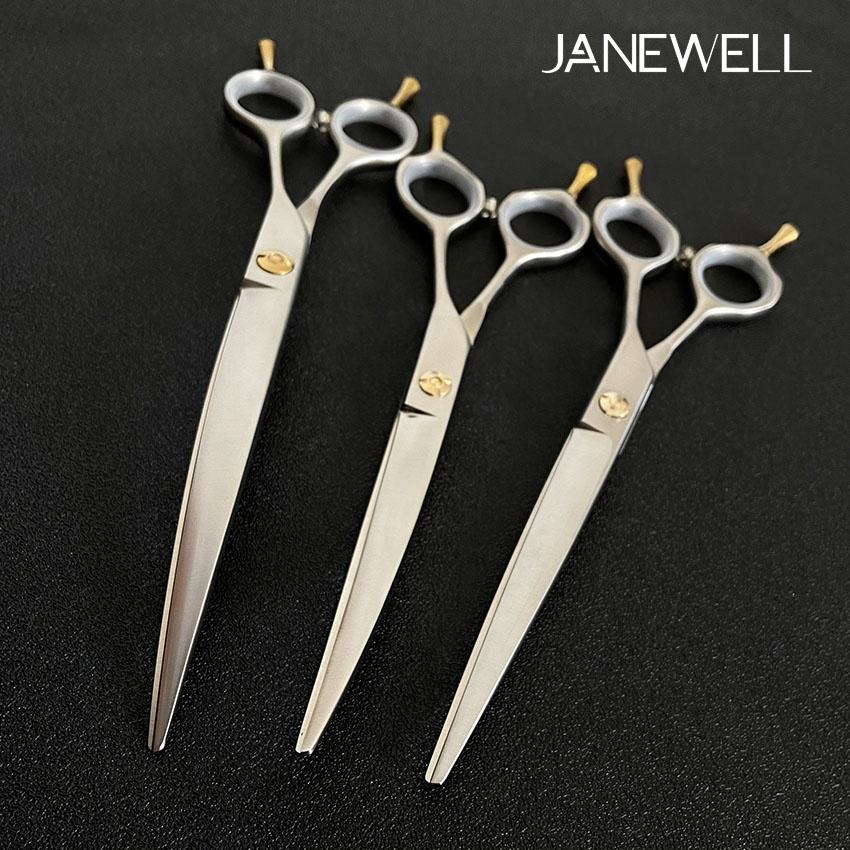 Professional 440C slim curved grooming scissors for precision dog trimming, 7 inch lightweight grooming sheers for pet groomers and detailed salon work. - thumbnail 5