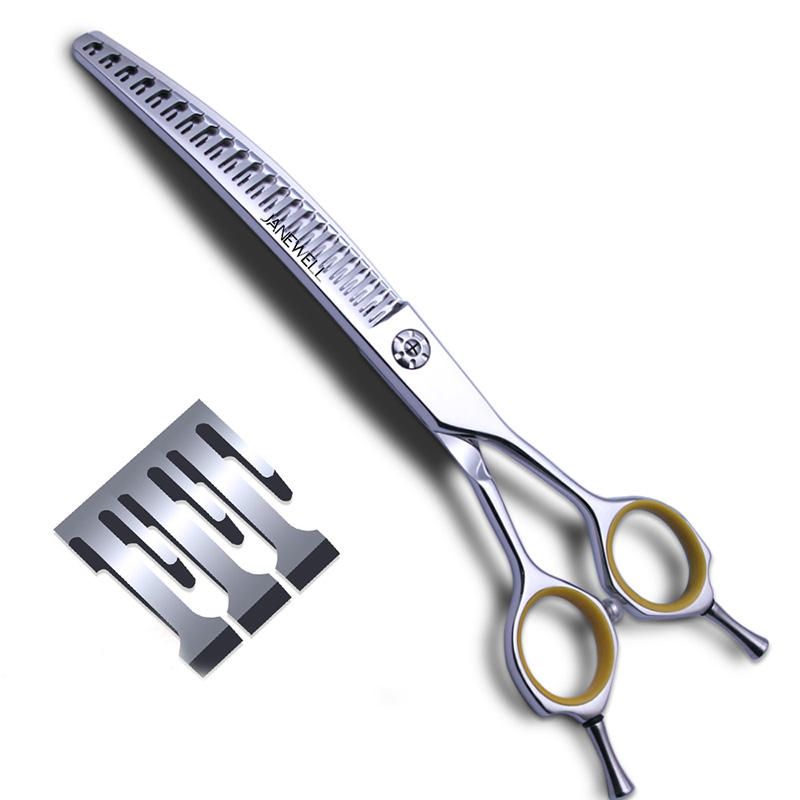 Professional VG10 rose gold straight thinning grooming sheers for dog pet grooming 24 teeth, 7.0 inch. pet grooming shears for professional groomers. - thumbnail 10