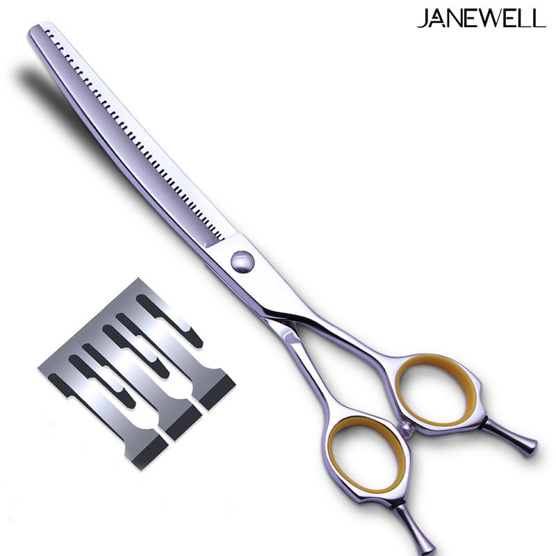 Professional VG10 rose gold straight thinning grooming sheers for dog pet grooming 24 teeth, 7.0 inch. pet grooming shears for professional groomers. - thumbnail 17