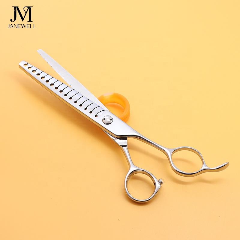 Professional VG10 rose gold straight thinning grooming sheers for dog pet grooming 24 teeth, 7.0 inch. pet grooming shears for professional groomers. - thumbnail 8