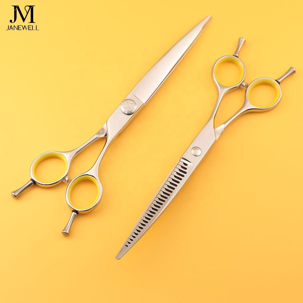 Professional VG10 curved chunker grooming shars for dog pet grooming 26 teeth, 7.0 inch. pet grooming shears for professional groomers. - view 1