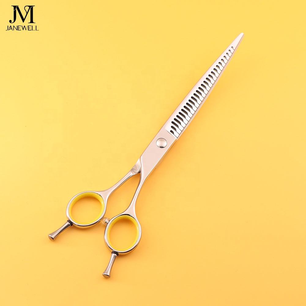 Professional VG10 curved chunker grooming shars for dog pet grooming 26 teeth, 7.0 inch. pet grooming shears for professional groomers. - thumbnail 5
