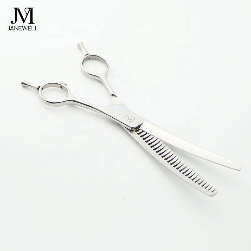 Professional VG10 curved thinning grooming sheers for dog pet grooming 27 teeth, 7.0 inch. pet grooming shears for professional groomers. - thumbnail 5
