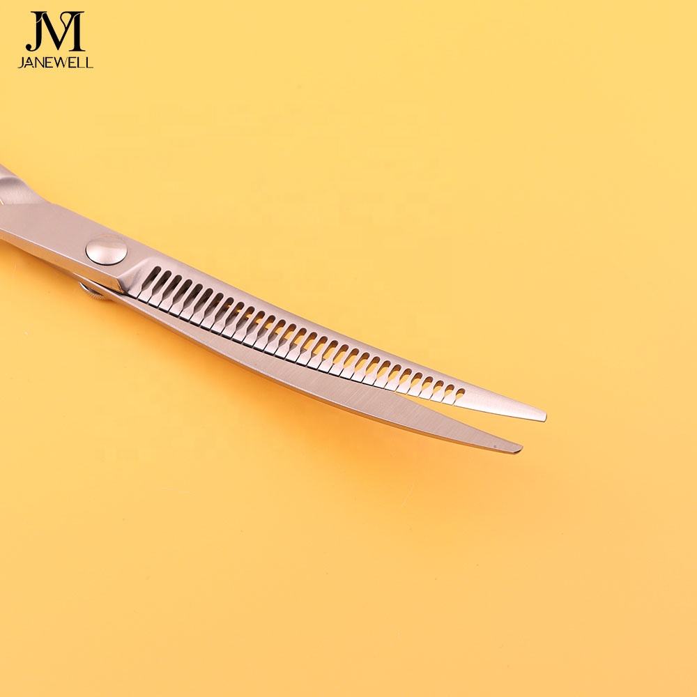 Professional VG10 curved thinning grooming shars for dog pet grooming 40 teeth, 7.25 inch. pet grooming shears for professional groomers. - thumbnail 12