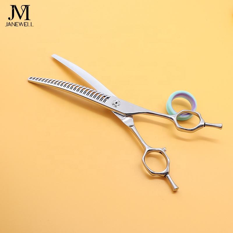 Professional VG10 straight grooming sheers for dog pet grooming, 8 inch. pet grooming shears for professional groomers. - thumbnail 9