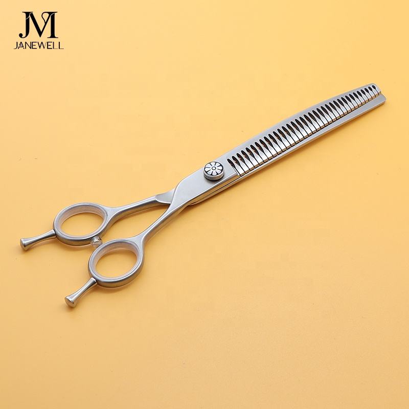 Professional VG10 curved thinning grooming sheers for dog pet grooming, 8.0 inch. pet grooming shears for professional groomers. - thumbnail 2