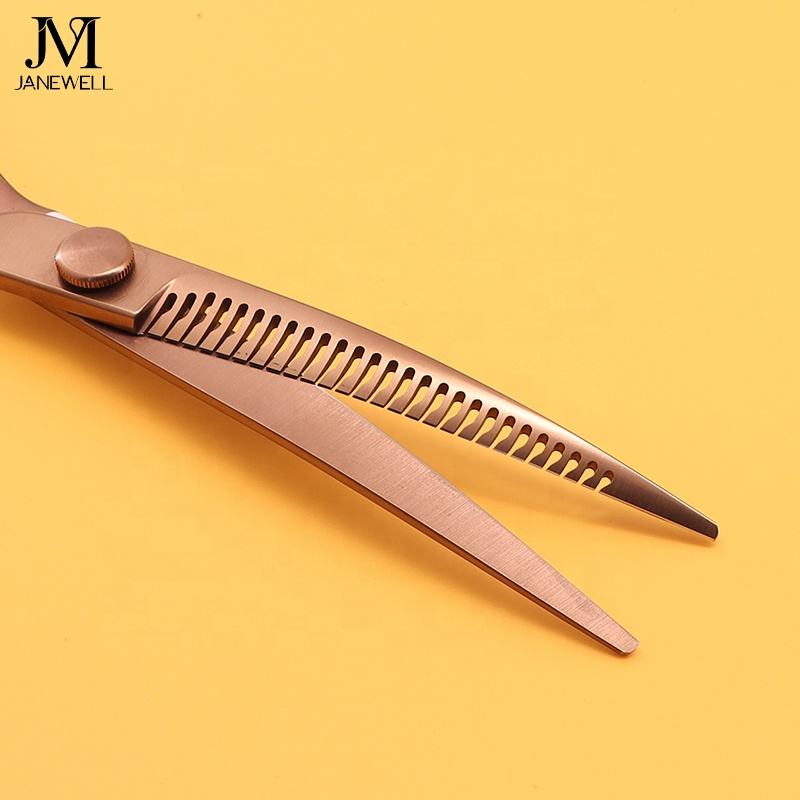 Professional VG10 bronze curved chunker grooming shars for dog pet grooming 26 teeth, 7.0 inch. pet grooming shears for professional groomers. - thumbnail 3