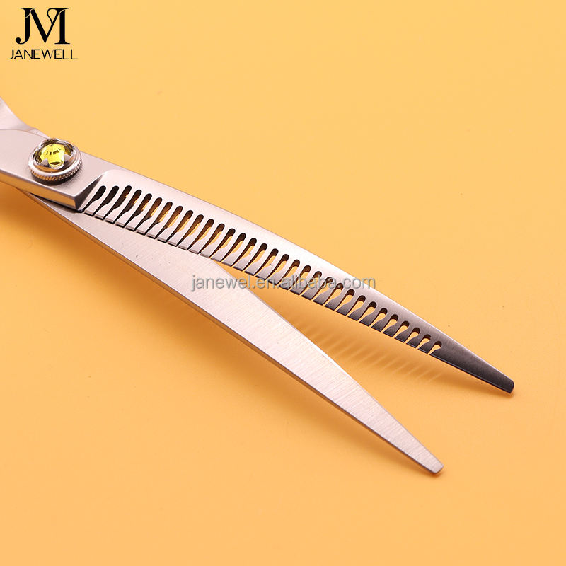 Professional VG10 curved chunker grooming sheers for dog pet grooming, 7.0 inch. pet grooming shears for professional groomers. - thumbnail 3
