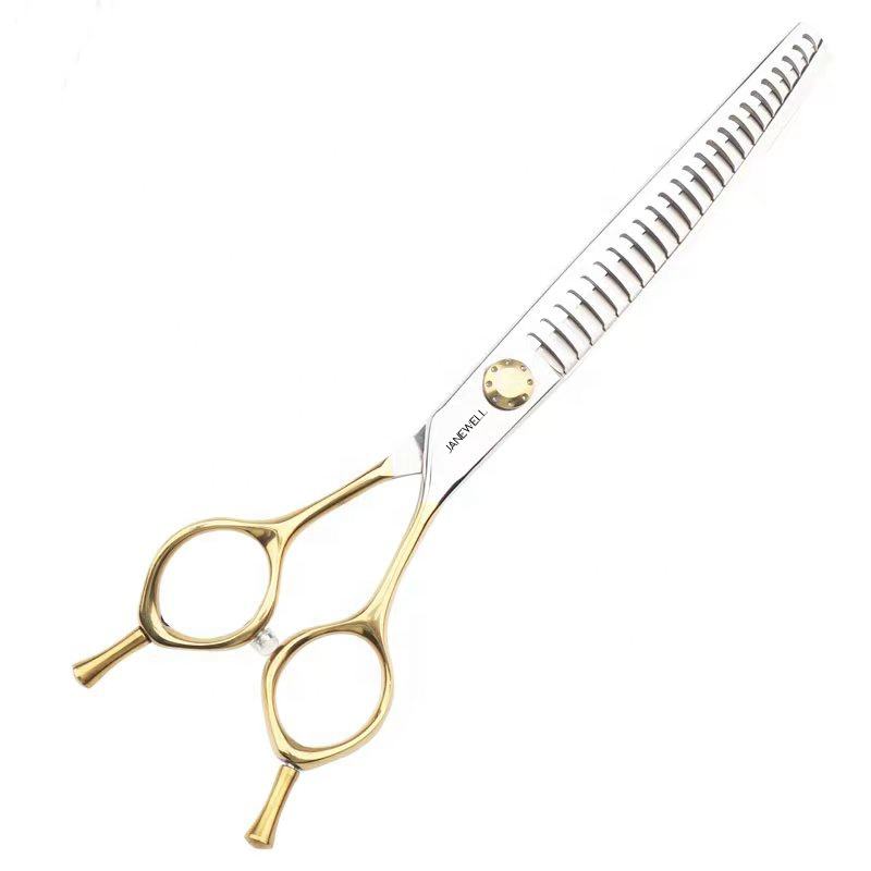 Professional VG10 gold curved grooming scissors for dog pet grooming, 7.5 inch. pet grooming shears for professional groomers. - thumbnail 13