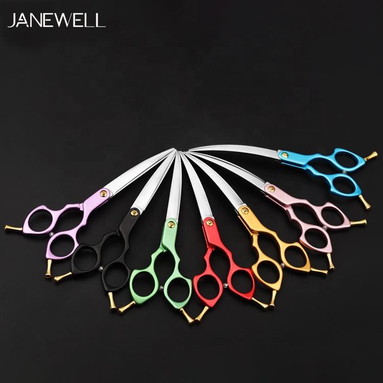Professional VG10 gold curved grooming scissors for dog pet grooming, 7.5 inch. pet grooming shears for professional groomers. - thumbnail 25