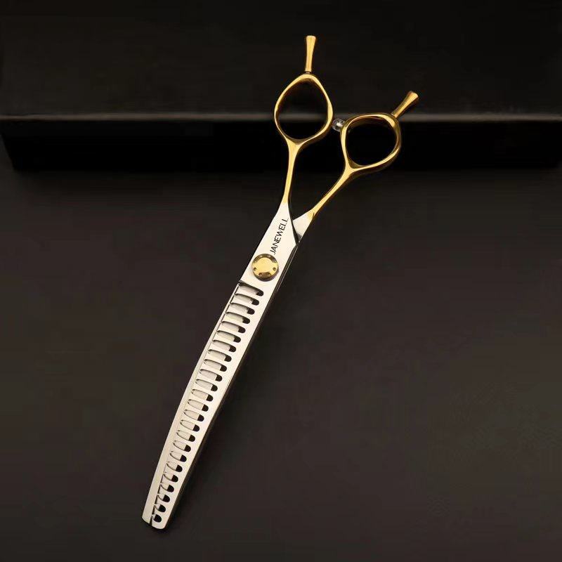 Professional VG10 gold curved grooming scissors for dog pet grooming, 7.5 inch. pet grooming shears for professional groomers. - thumbnail 3