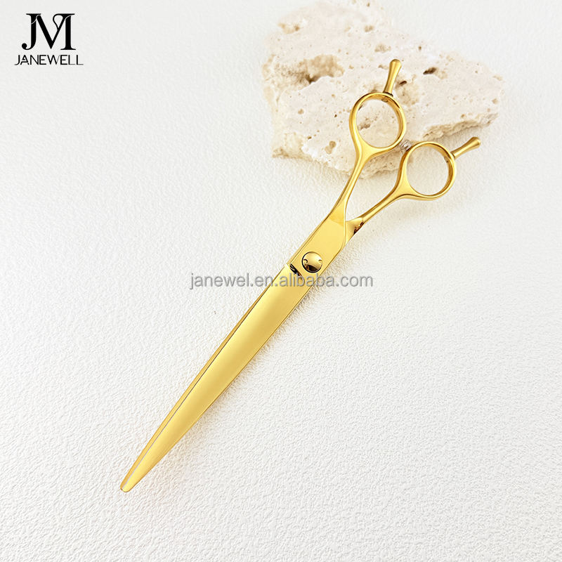Professional VG10 gold curved grooming scissors for dog pet grooming, 7.5 inch. pet grooming shears for professional groomers. - thumbnail 36