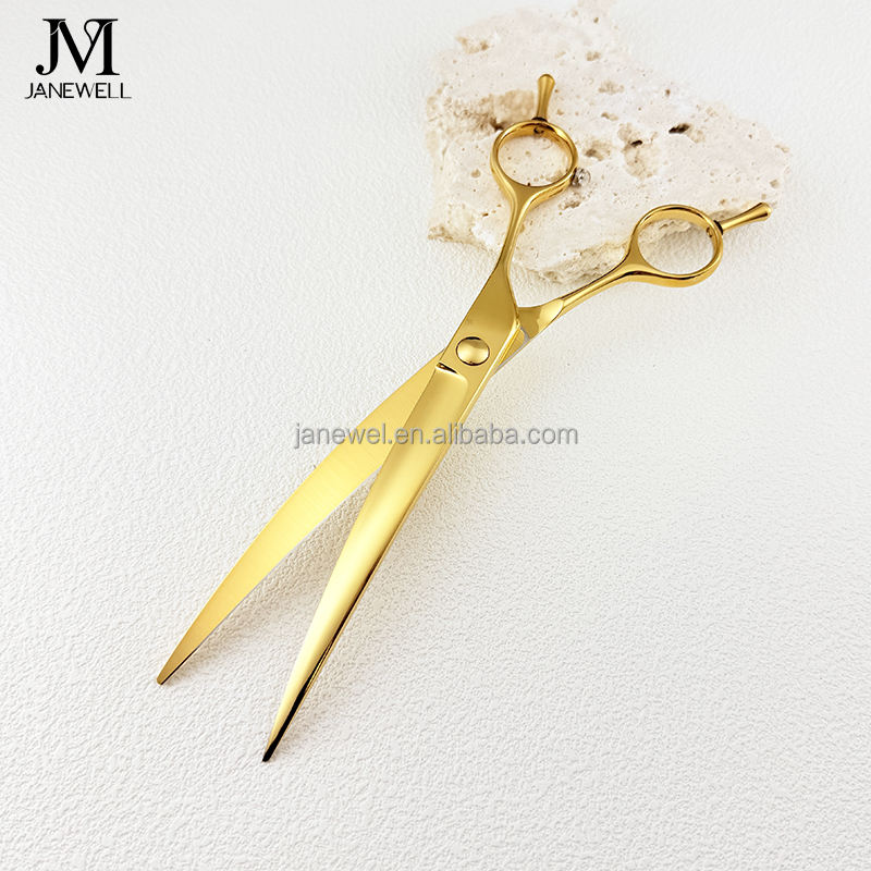 Professional VG10 gold curved grooming scissors for dog pet grooming, 7.5 inch. pet grooming shears for professional groomers. - thumbnail 7